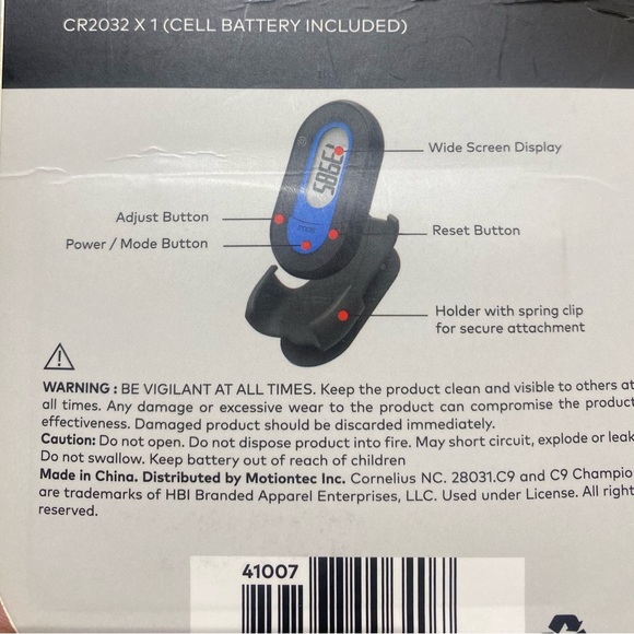 Champion Step & Distance Pedometer Walking Holder With Spring Clip - Picture 3 of 7